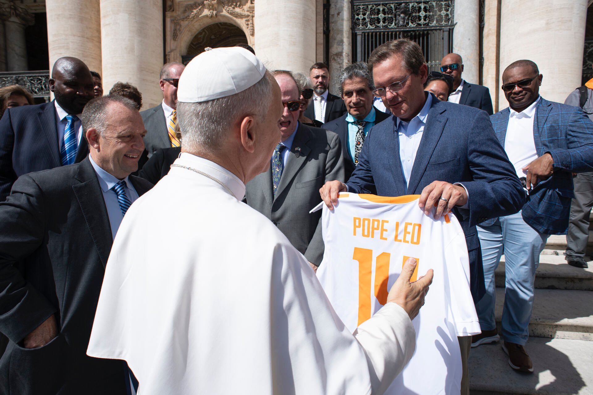 From Knoxville to Rome: Pope Leo XIV Receives Volunteer Spirit Image