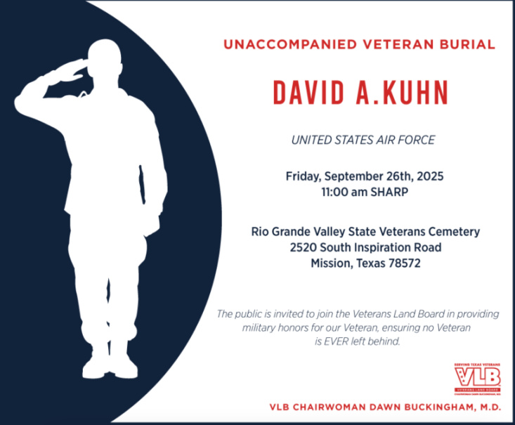 Texans Called to Stand in for Family at Veteran’s Burial Ceremony Image