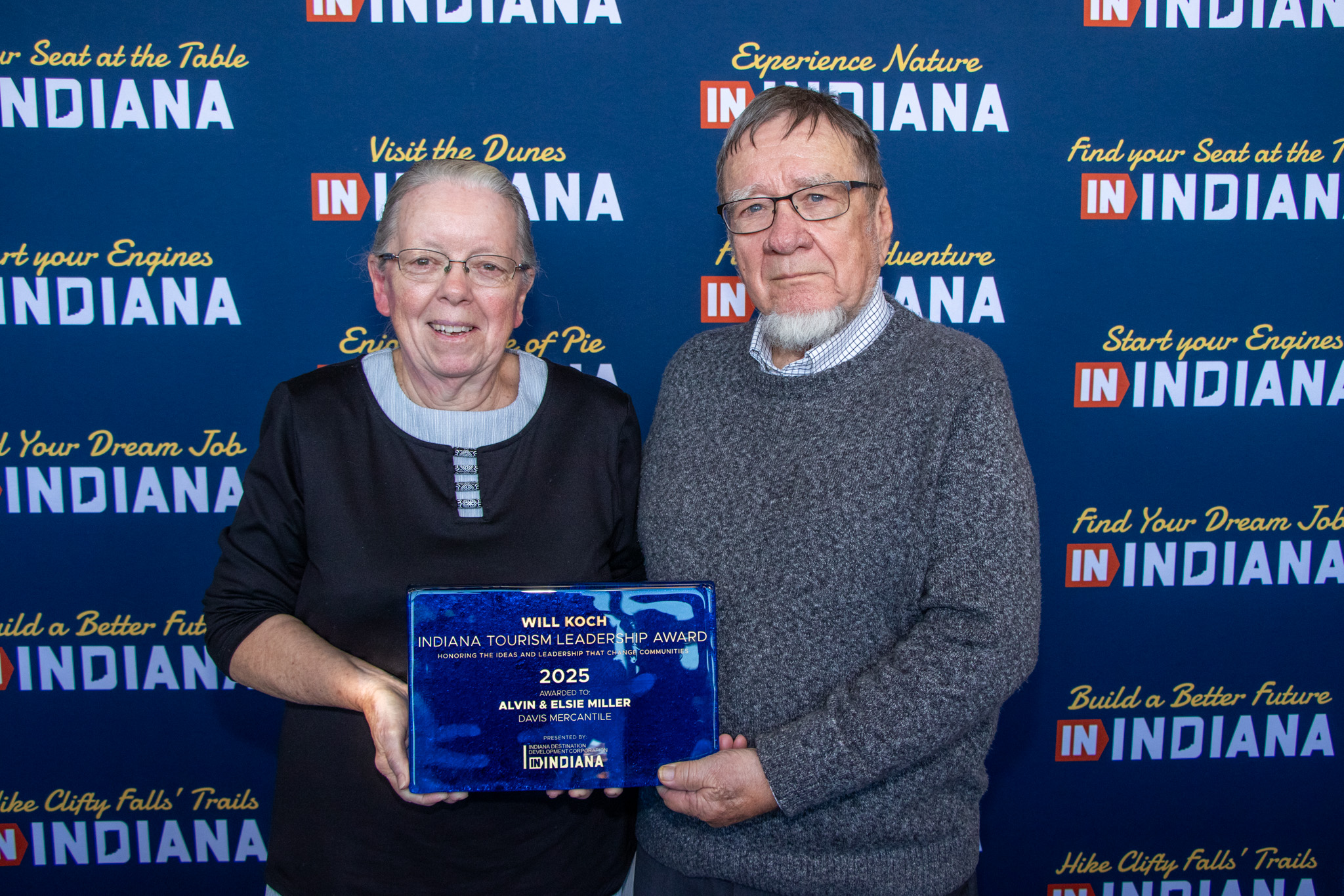 Indiana Honors Alvin and Elsie Miller for Contributions to State Tourism Image