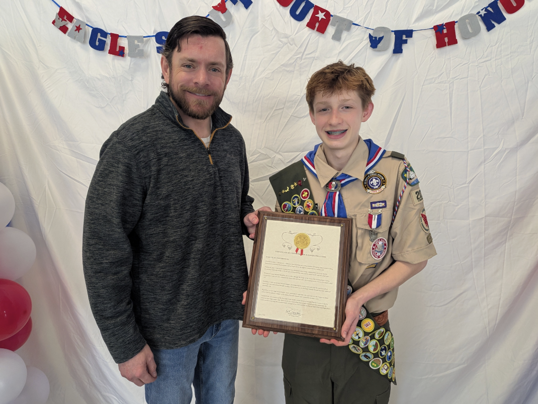 Wisconsin Eagle Scout Honored Image