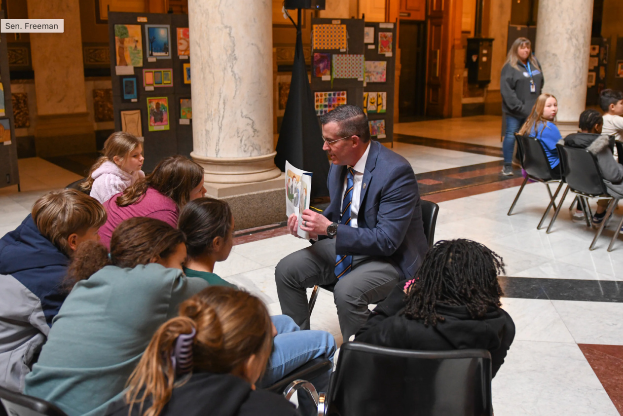 Senator Aaron Freeman Celebrates Read Across America Week and Highlights Indiana’s Progress in Literacy Image
