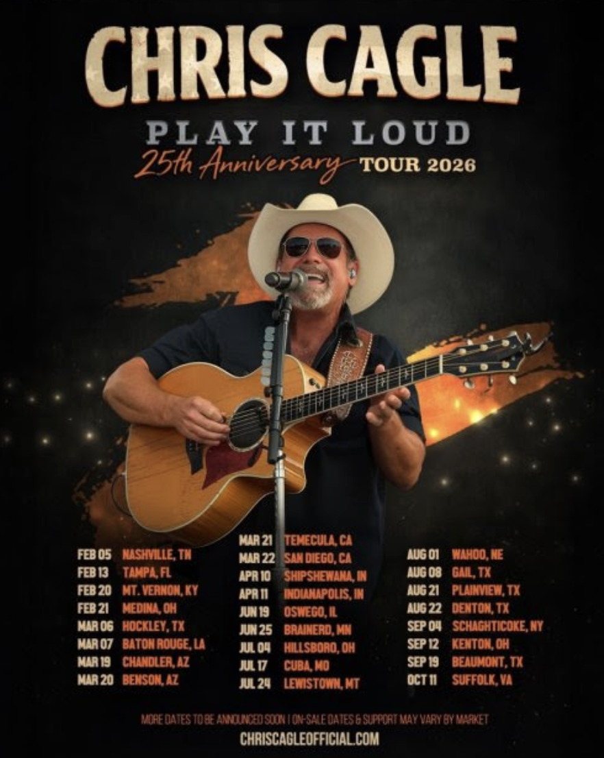 Chris Cagle Kicks Off Play It Loud 25th Anniversary Tour Image