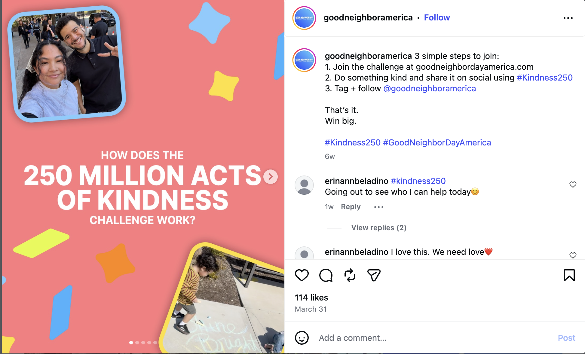 One Day, 250 Million Acts of Kindness Across America