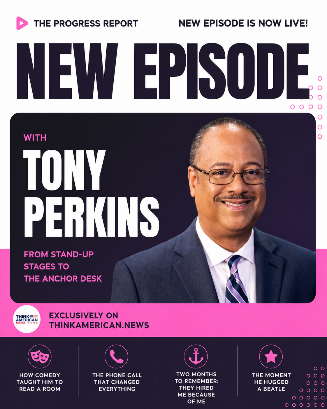 Tony Perkins on Comedy, Confidence, and Finding His Voice Image